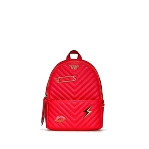 Рюкзак Victoria’s Secret Embellished V-Quilt Small City Backpack Real Red