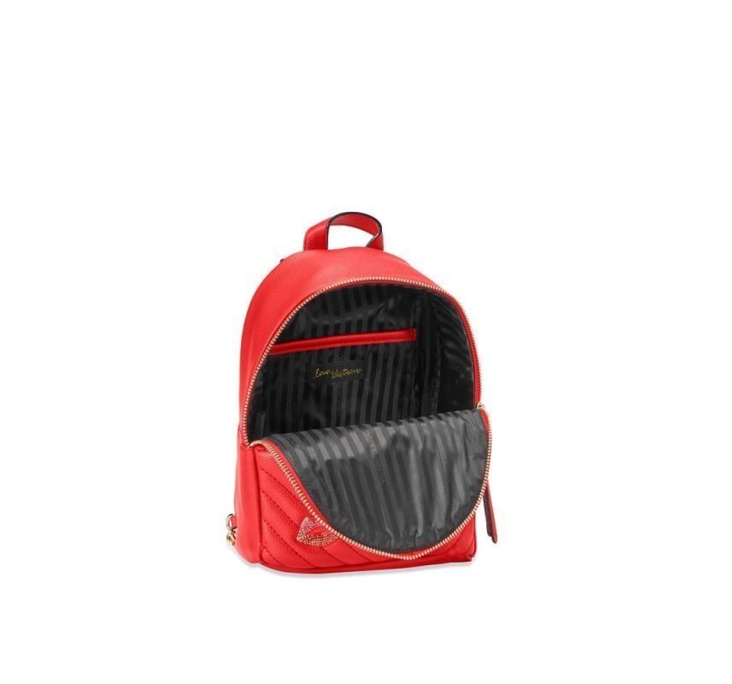 Рюкзак Victoria’s Secret Embellished V-Quilt Small City Backpack Real Red