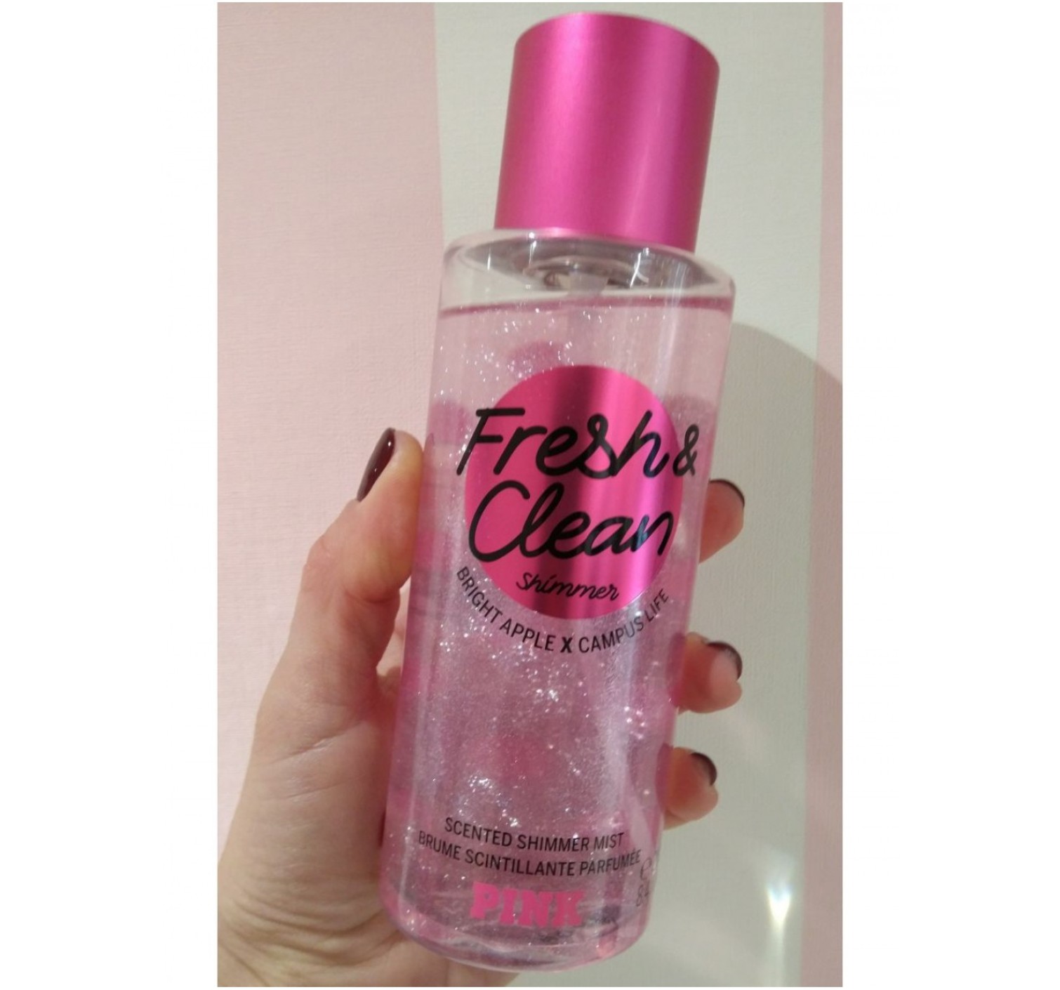 Спрей для тела Виктория Сикрет PINK FRESH & CLEAN SHIMMER