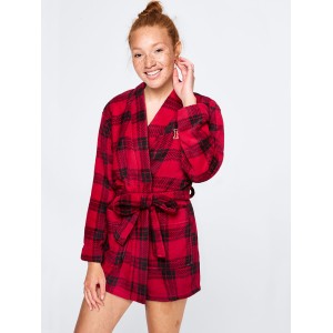 Халат PINK COZY PLUSH ROBE Red and Black Plaid