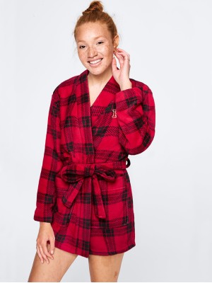 Халат PINK COZY PLUSH ROBE Red and Black Plaid