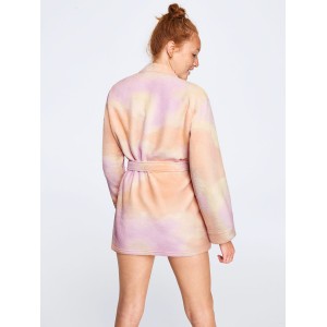 Халат PINK COZY PLUSH TEDDY ROBE - Tie Dye