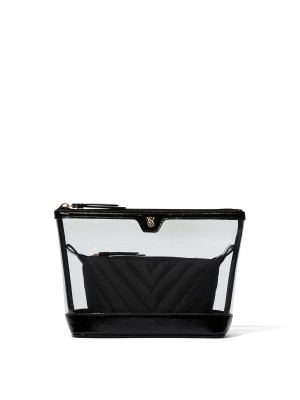 Косметичка Victoria's Secret 2-Piece Makeup Bag Black Lily