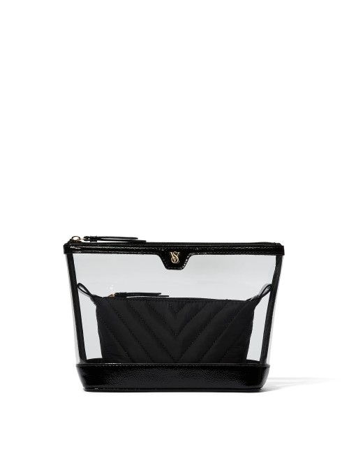 Косметичка Victoria's Secret 2-Piece Makeup Bag Black Lily