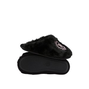 Тапочки Виктория Сикрет Closed-Toe Faux Fur Slippers Black