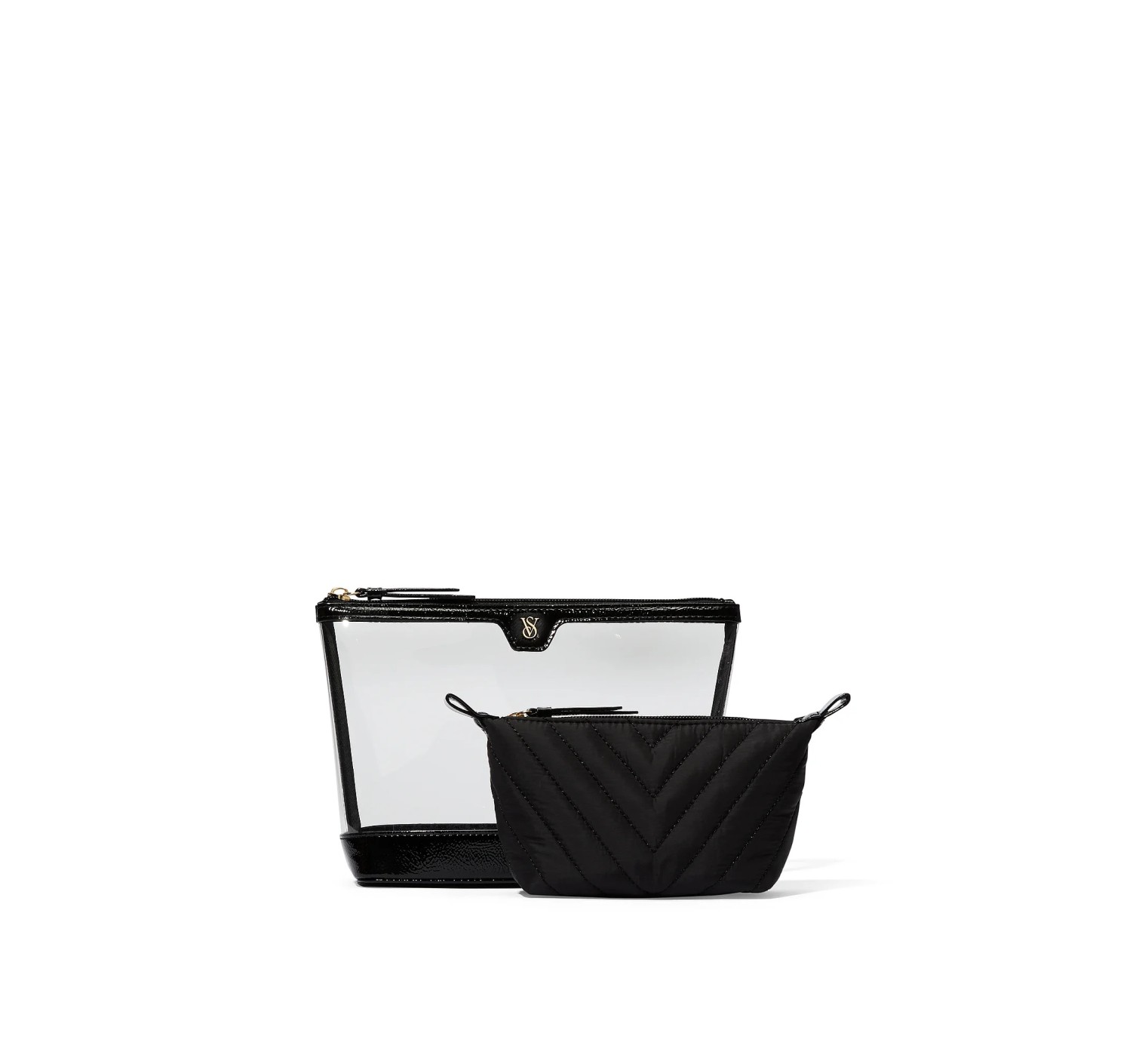 Косметичка Victoria’s Secret 2-Piece Makeup Bag Black Lily