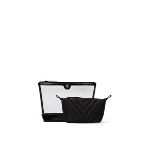 Косметичка Victoria’s Secret 2-Piece Makeup Bag Black Lily