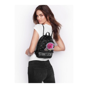 Рюкзак Victoria's Secret Monogram Small City Backpack Black