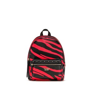 Рюкзак Victoria’s Secret Red Zebra Print Small City Backpack