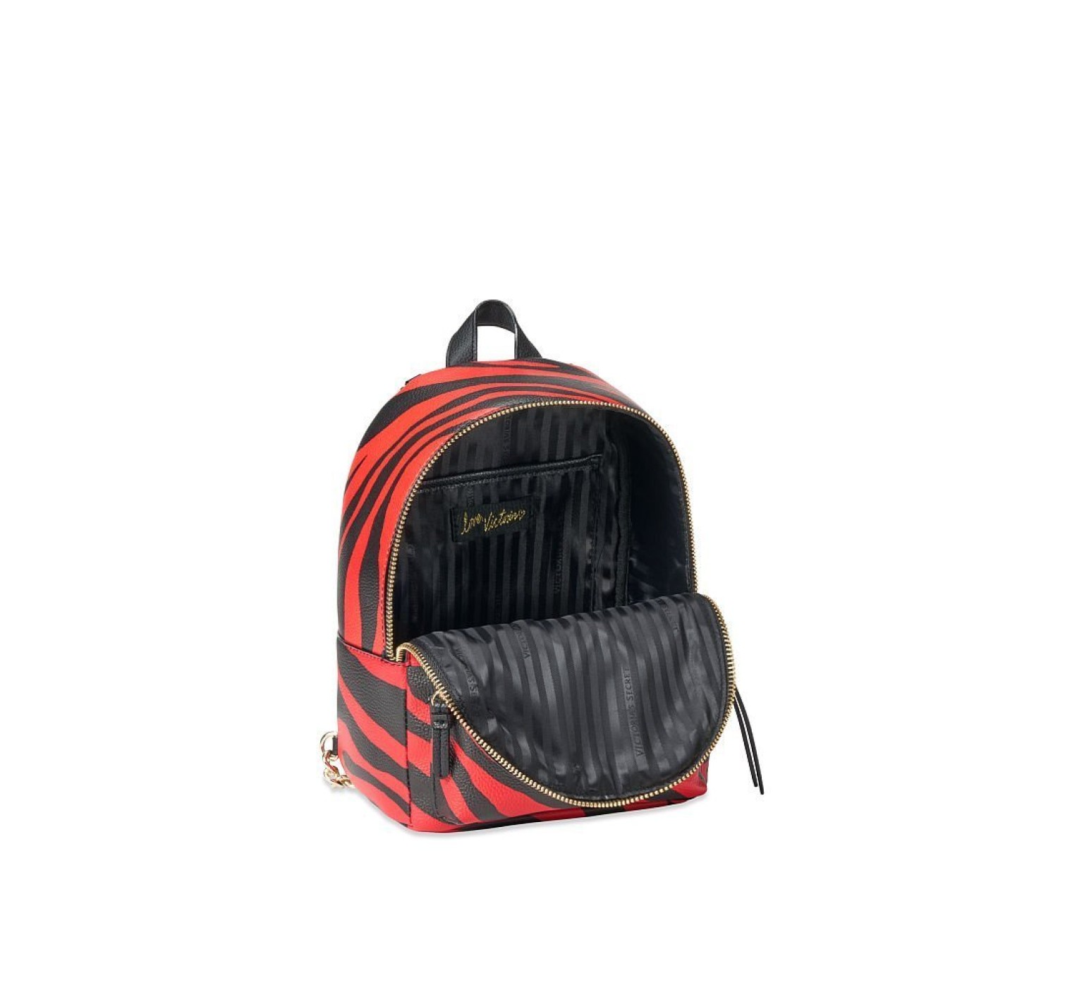 Рюкзак Victoria’s Secret Red Zebra Print Small City Backpack