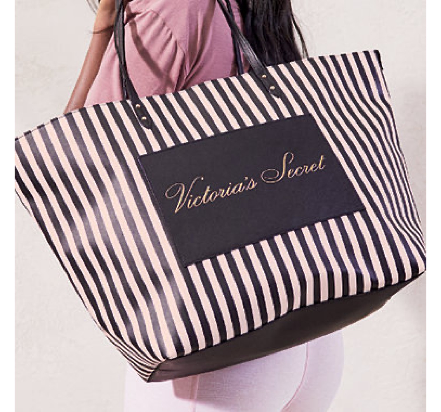 Пляжная сумка Victoria’s Secret Signature Stripe Tote