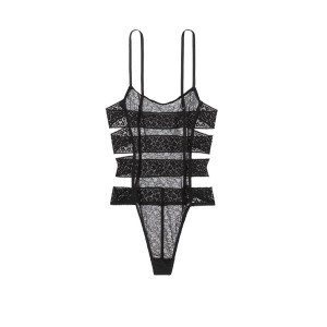 Боді Victoria's Secret Floral Embroidered Banded Teddy