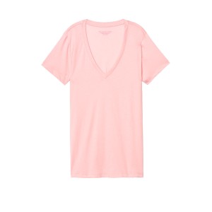 Пижамка VICTORIA'S SECRET - V-neck Tee Rose Luster Short