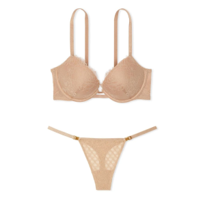 Комплект білизни Rose Lace Push-Up Bra Set Praline