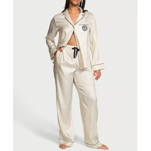Пижама Glazed Satin Long Pajama Set 