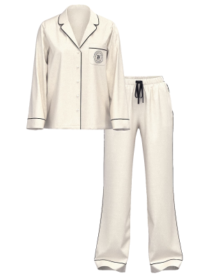 Пижама Glazed Satin Long Pajama Set 