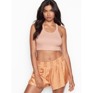 Золотистая пижама Victoria’s Secret Satin PJ Set Short