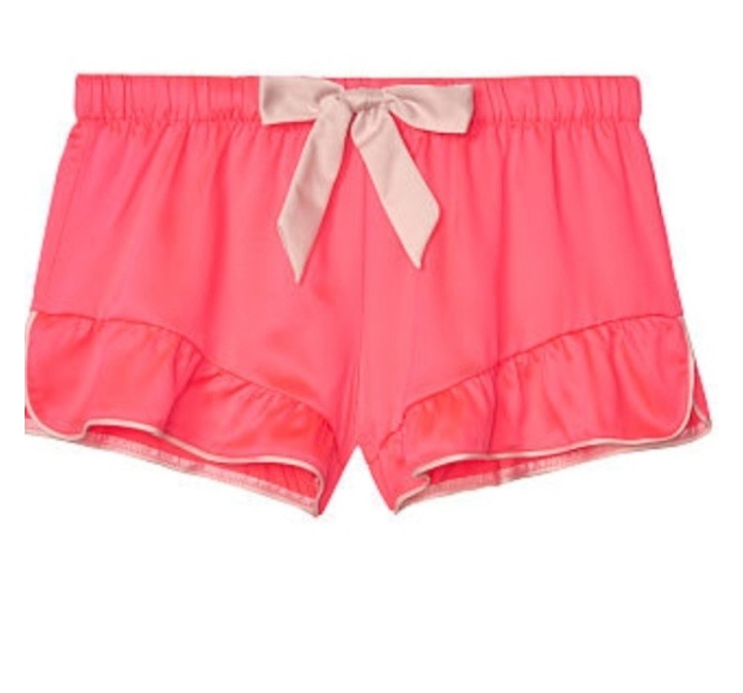Сатиновая пижама Victoria’s Secret satin Pj Set neon pink