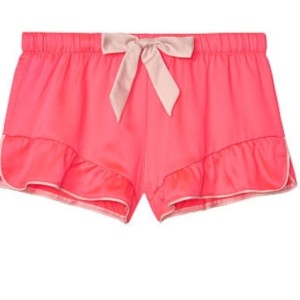 Сатиновая пижама Victoria’s Secret satin Pj Set neon pink