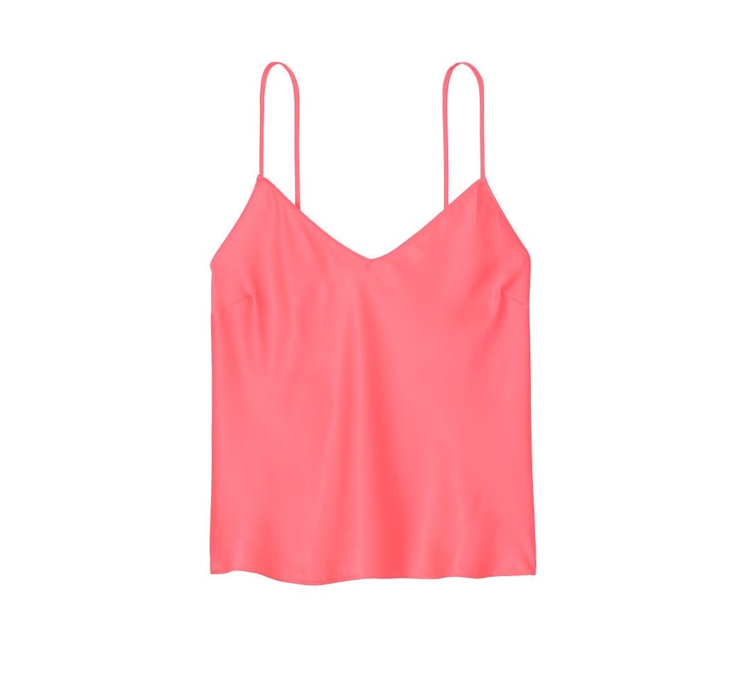 Сатиновая пижама Victoria’s Secret satin Pj Set neon pink