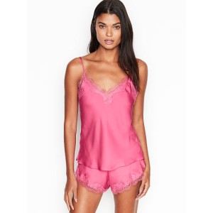 Сатиновая пижама Victoria’s Secret satin Pj Set dusk pink