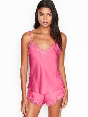 Сатиновая пижама Victoria’s Secret satin Pj Set dusk pink