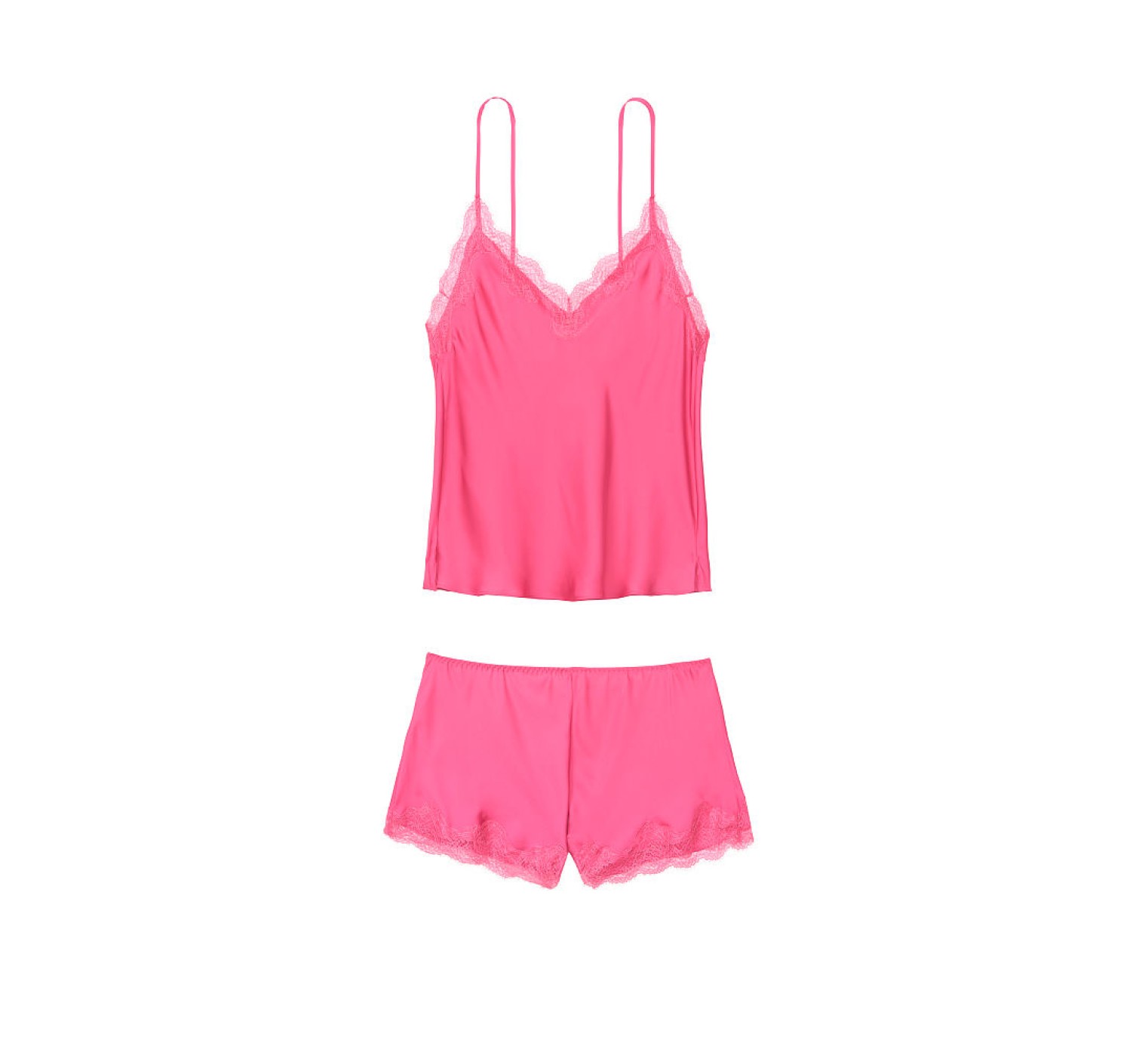 Сатиновая пижама Victoria’s Secret satin Pj Set dusk pink