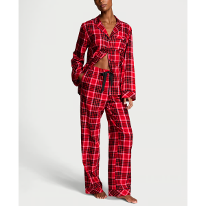 Пижама Flannel Long Pajama Set Lipstick Lovely Plaid
