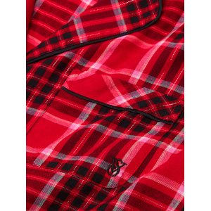 Пижама Flannel Long Pajama Set Lipstick Lovely Plaid