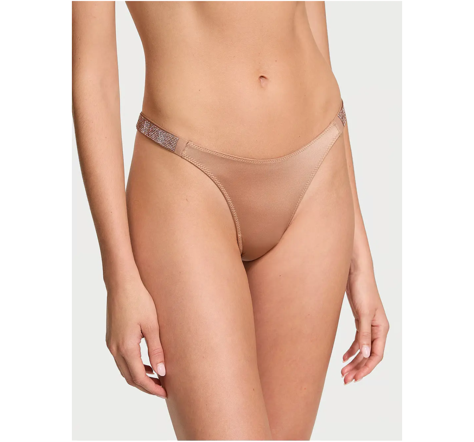 Комплект белья Shine Strap Scoop Bralette Set Praline