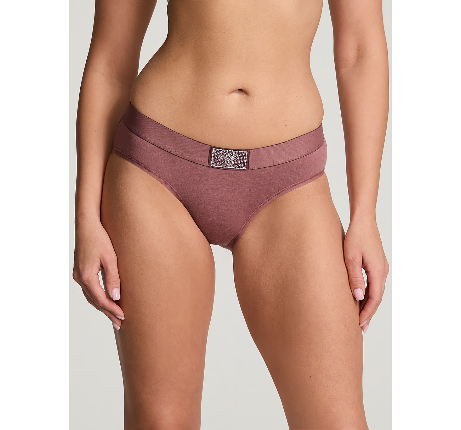 Трусики Logo Cotton Shine Patch Hiphugger Panty Vintage Rose