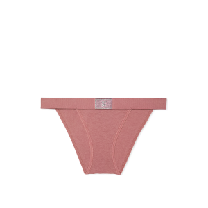 Трусики Logo Cotton Shine Patch Tanga Panty Vintage Rose