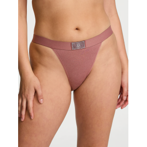 Трусики Logo Cotton Shine Patch Tanga Panty Vintage Rose