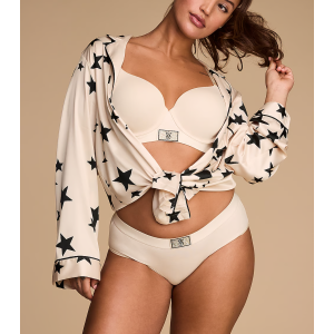 Трусики Logo Cotton Shine Patch Hiphugger Panty Marzipan