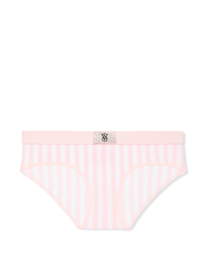 Трусики Logo Cotton Shine Patch Hiphugger Panty Iconic Pink Stripes