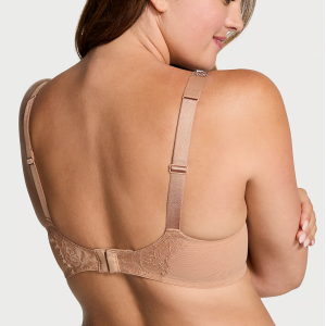 Комплект белья The Fabulous by Victoria's Secret Unlined Shine Strap Rose Lace Full-Cup Bra Set