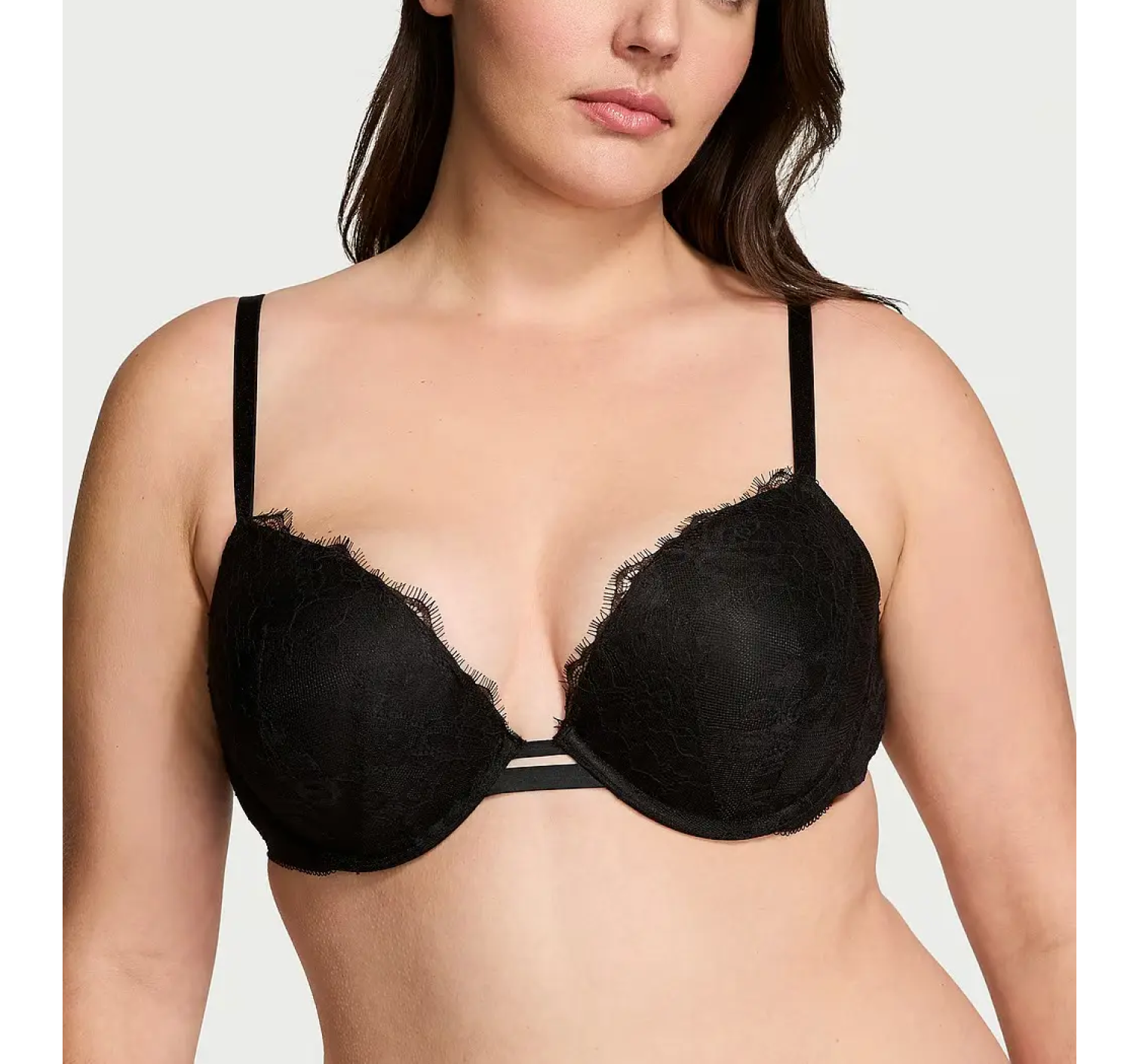 Бюстгальтер Rose Lace Push-Up Bra Black