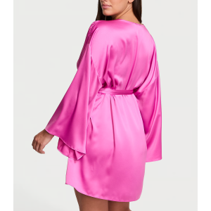 Сатиновий халат Short Satin Robe New Peony