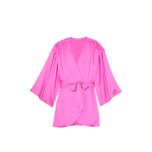 Сатиновий халат Short Satin Robe New Peony