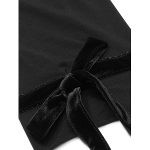 Пижама Modal Soft Velvet-Trim Long Pajama Set Black