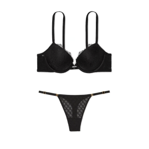 Комплект білизни Rose Lace Push-Up Bra Set Black
