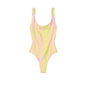 Купальник монокини Victoria’s Secret PINK One-Piece High Leg SOFT LIME