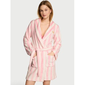 Плюшевий халат Short Cozy Robe Iconic Stripe