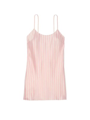Сатиновый пеньюар Victoria's Secret Satin Slip Heritage Stripe
