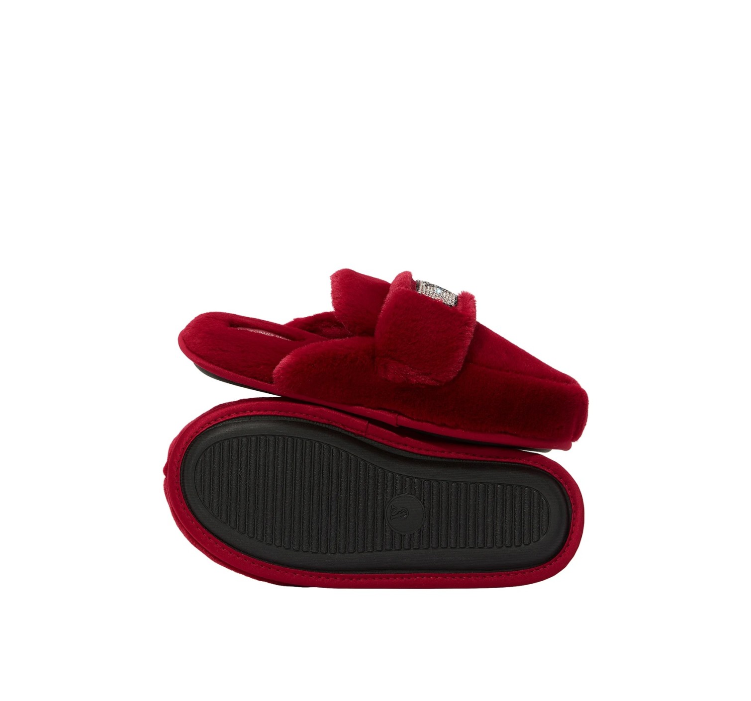 Домашні капці Luxe Plush Shine Patch Slide Slippers Red Lacquer