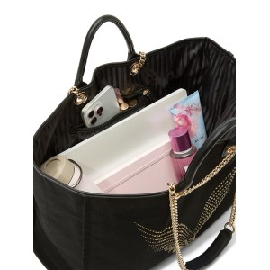 Сумка Backstage Double Handle Tote Black Gold Rhinestone