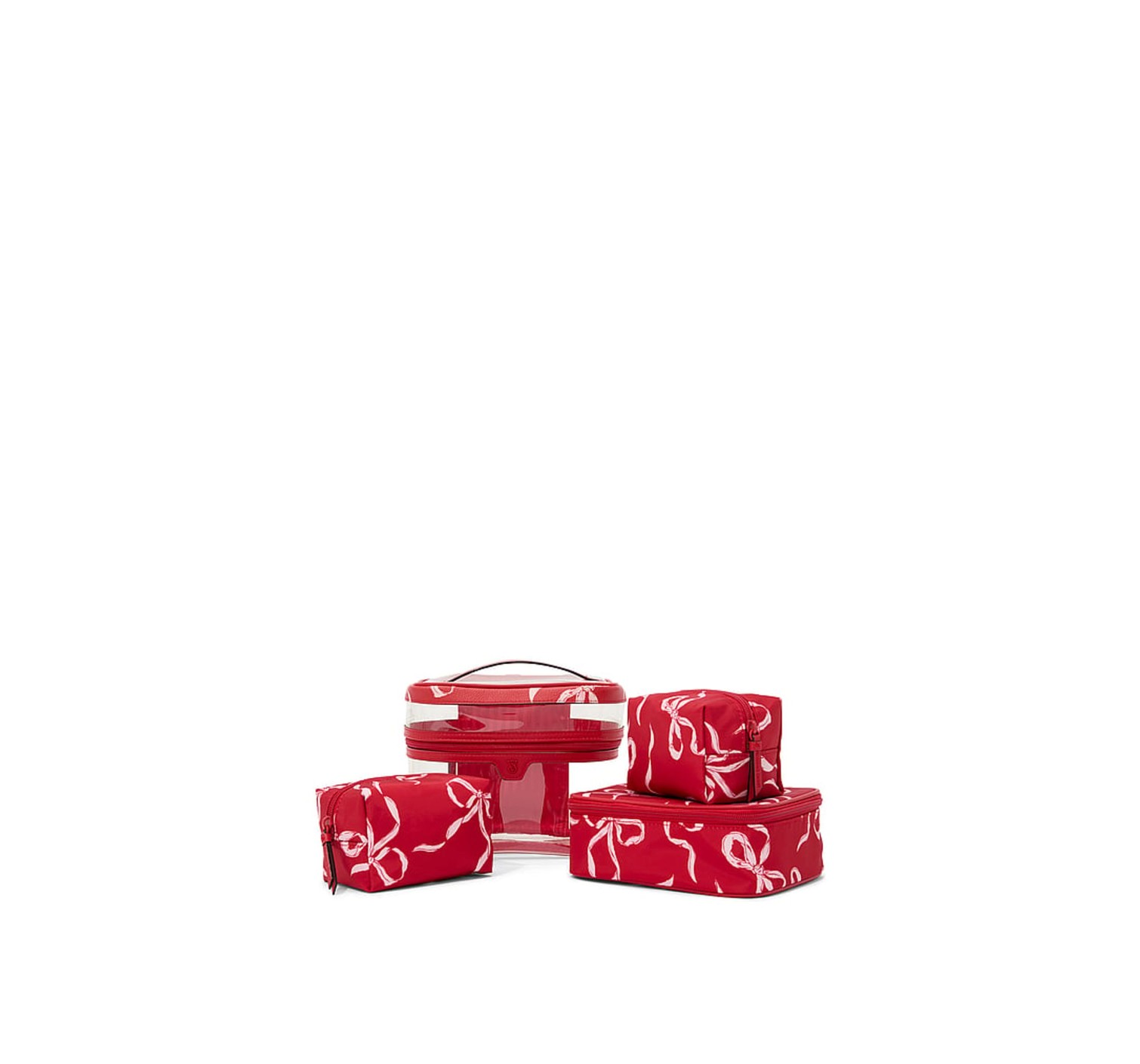 4 в 1 набір косметичок Lipstick Red Bows 4In1 MakeUp Bag 