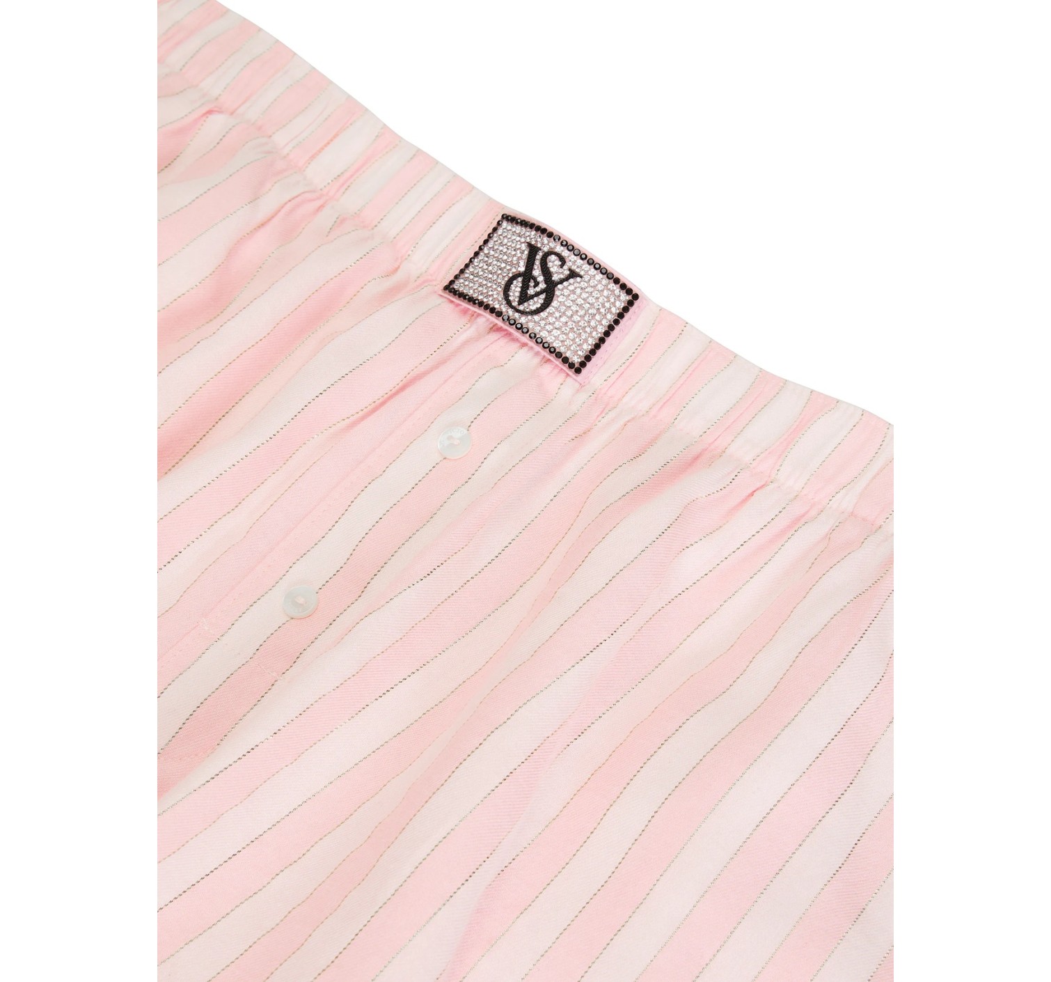 Пижама Victoria's Secret Flannel Long-sleeve Short Tee-Jama Set Pretty Blossom Stripes