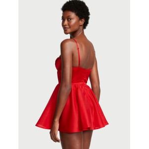 Пеньюар Вікторія Сікрет Lipstick Bow-Topped Bustier Slip Dress 