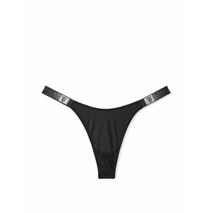 Комплект білизни Victoria's Secret Black Angel Shine Strap Push-Up Bra Set